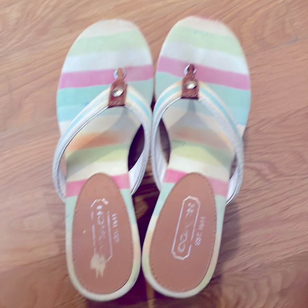 Coach multicolored sandals